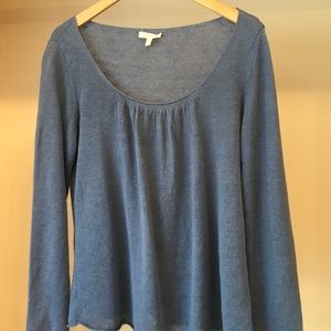 Eileen Fisher 100% Linen Scoop Neck Lightweight Sweater Size S